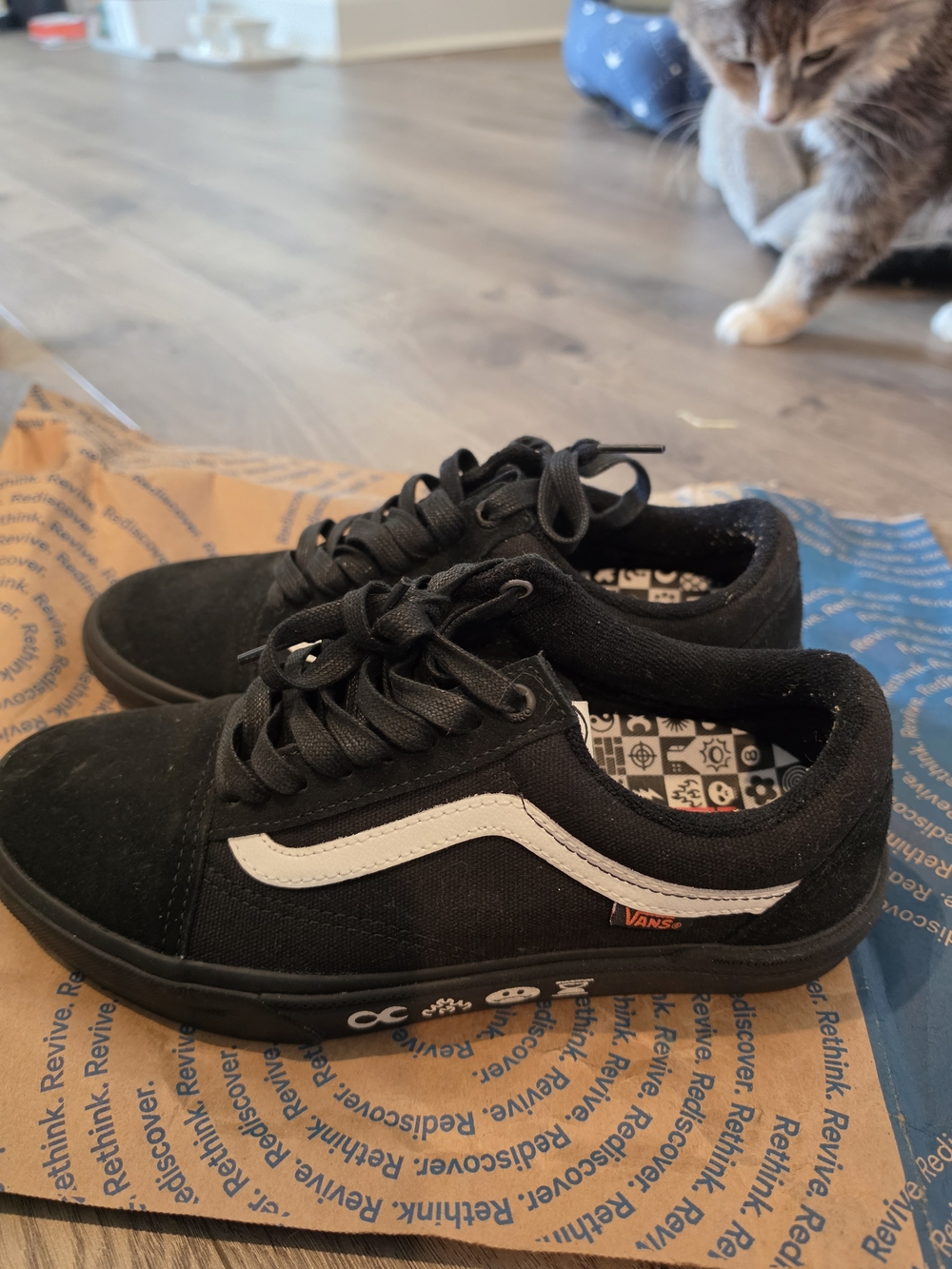 Vans X Cult Old Skool Pro BMX Shoe Black Women's 8.5 Men's 6.5